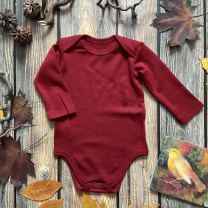 Body aus Merinowolle rot